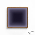 Deep Navy Purple Gradient Wall Art