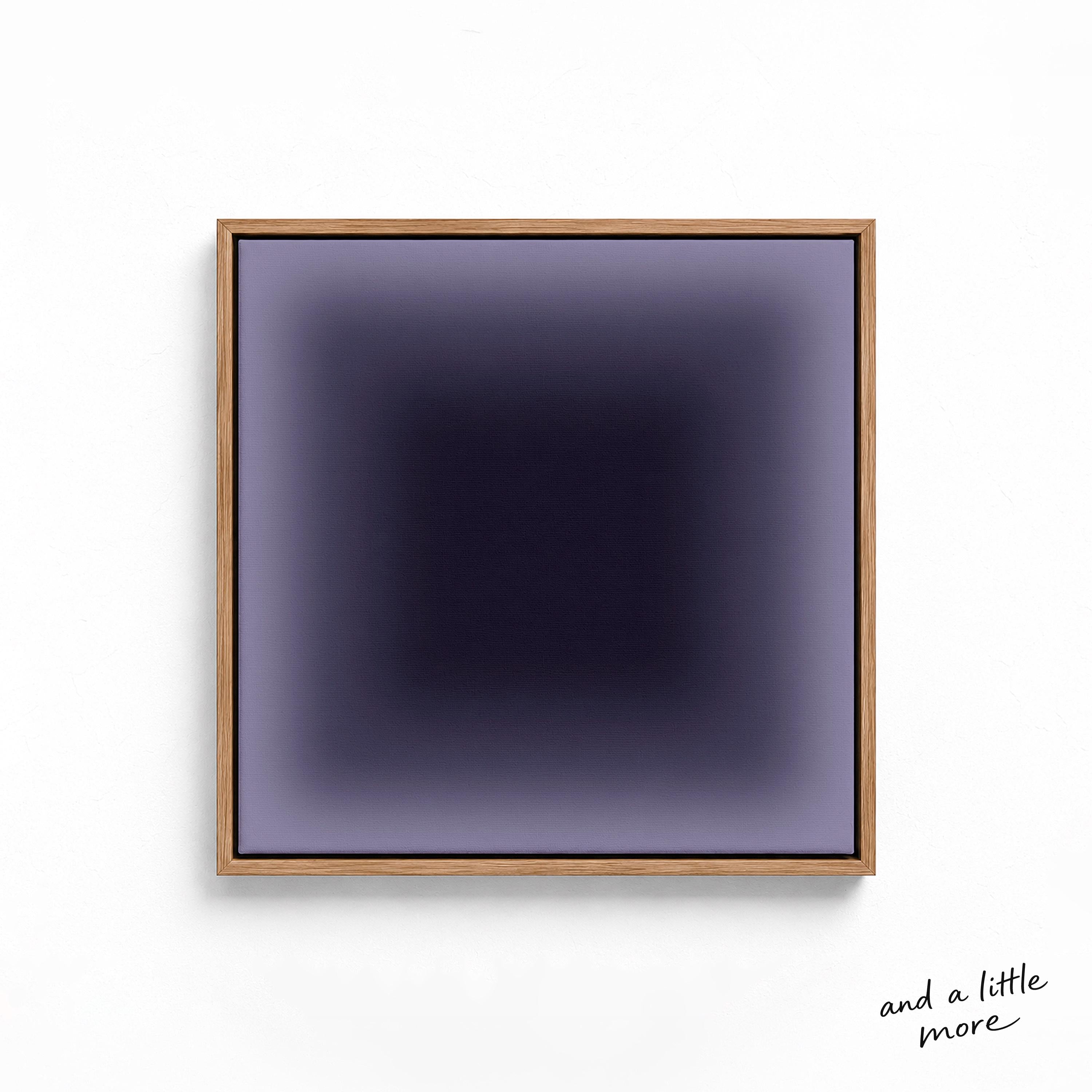 Deep Navy Purple Gradient Wall Art