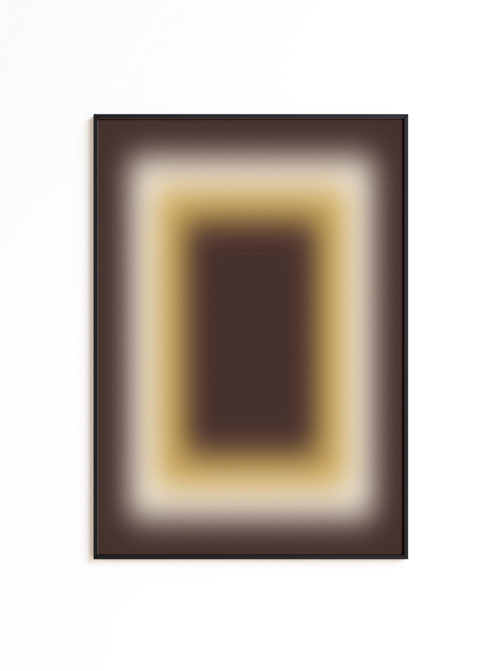 Brown Wall Art Print, Chocolate Cream Gradient, Minimal Abstract Decor