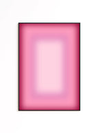 Pink Gradient Abstract Wall Art, Blush Ombre Minimalist Poster