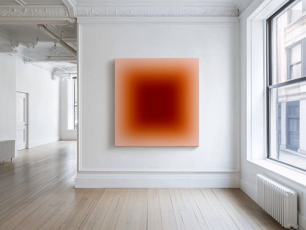 Orange Gradient Abstract Wall Art