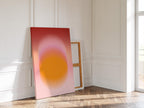 Orange Gradient Art Print, Pink Aura Poster, Modern Wall Decor