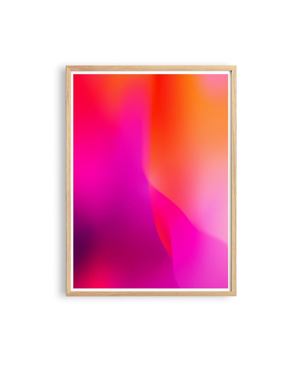 Neon Purple Gradient Wall Art Printable, Vaporwave Aesthetic Poster, Bold Abstract Modern Decor, Glow Effect