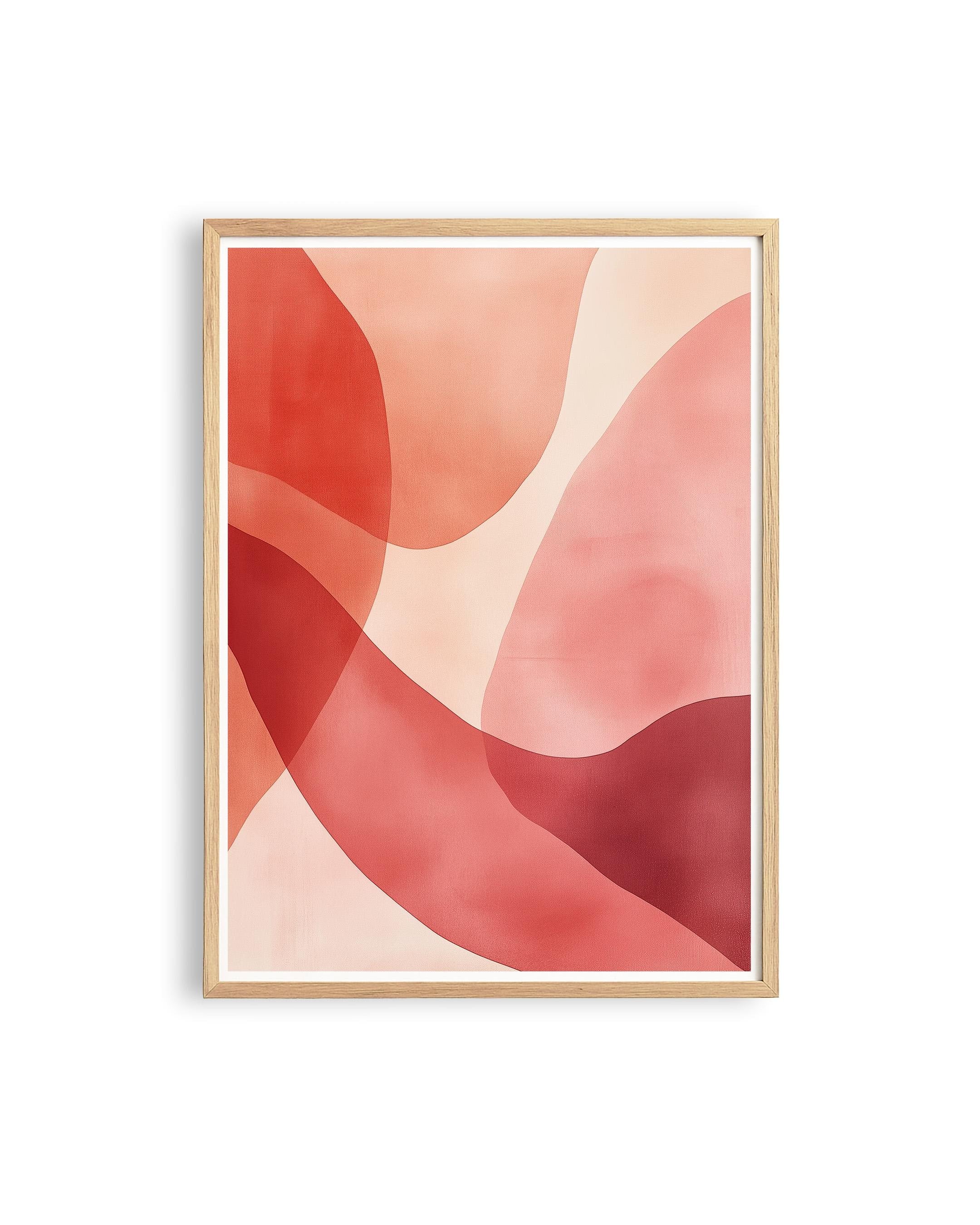 Terracotta Abstract Wall Art Printable, Warm Neutral Modern Art, Minimalist Organic Shapes Print, Boho Decor