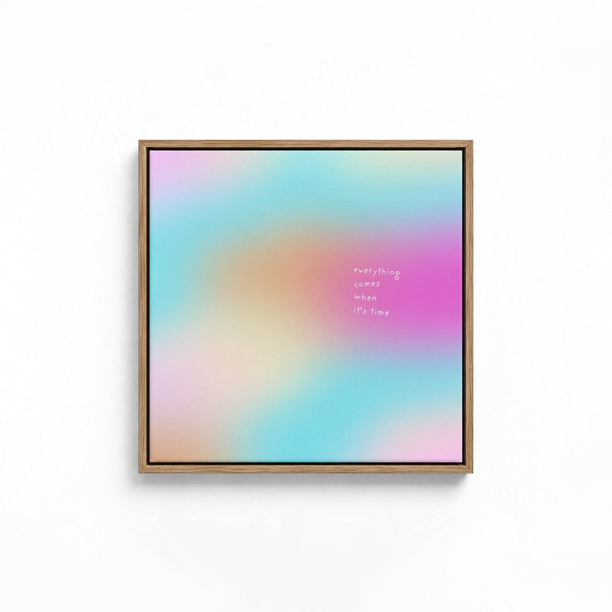 Pastel Rainbow Gradient Art Print