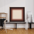 Brown Gradient Abstract Art Print, Minimal Neutral Modern Wall Decor, Warm Mocha Beige Artwork