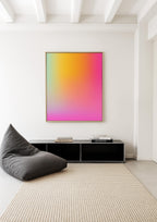 Pink Sunset Wall Art Printable, Soft Gradient Abstract Print, Modern Bedroom Decor, Minimal Aesthetic Poster