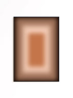 Warm Brown Gradient Abstract Art Print, Neutral Minimalist Poster, Cozy Modern Home Decor