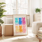 Colorful Gummy Bear – Candy Wall Art