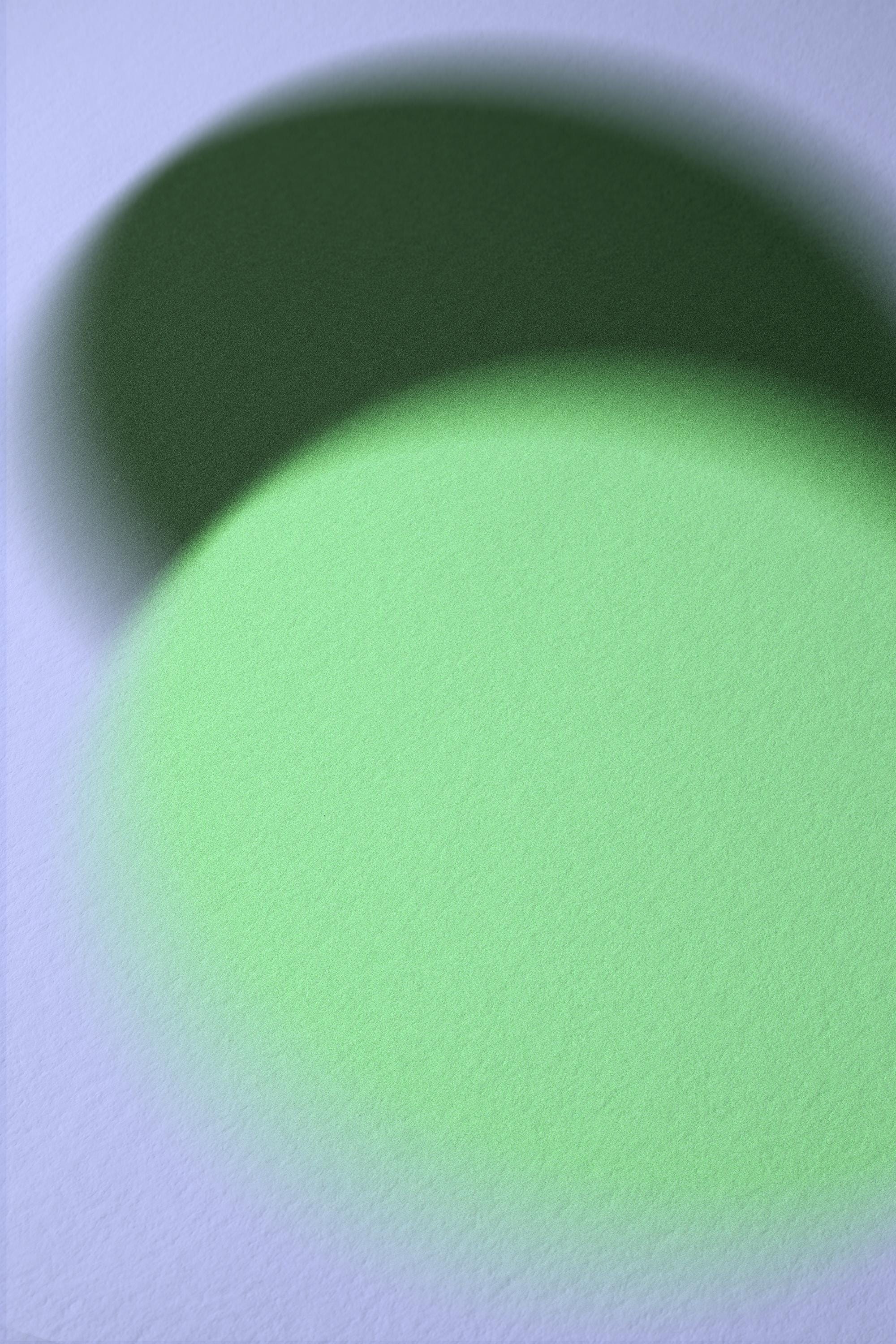 Green Gradient Abstract Art Print, Soft Blur Minimal Wall Decor, Modern Square Artwork