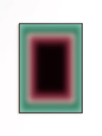 Burgundy Wall Art Print, Teal Green Gradient Abstract, Moody Modern Decor