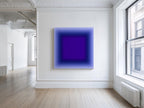 Blue Abstract Gradient Wall Art Printable, Purple Blue Modern Poster, Minimal Contemporary Decor