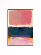 Pink Abstract Painting Print, Textured Brushstroke Wall Art, Modern Color Block Decor