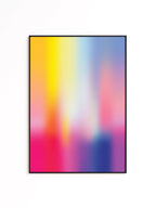 Rainbow Aura Art Print, Colorful Blur Poster, Dreamy Modern Wall Decor