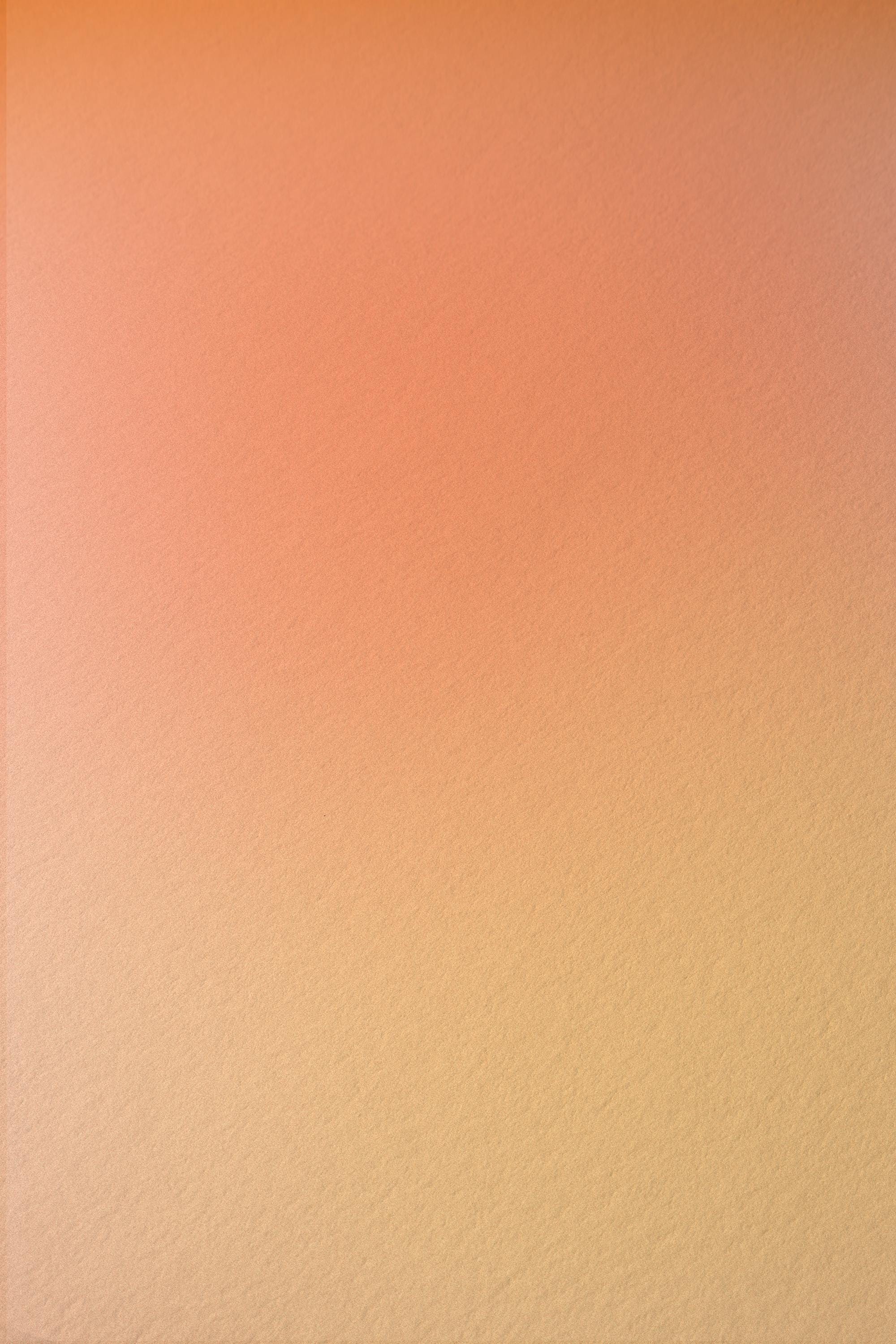 Peach Wall Art Print, Soft Orange Gradient, Minimal Abstract Decor