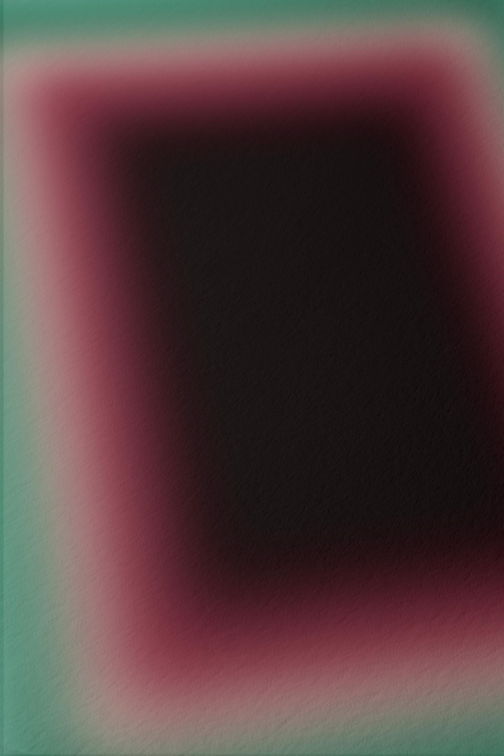 Burgundy Wall Art Print, Teal Green Gradient Abstract, Moody Modern Decor