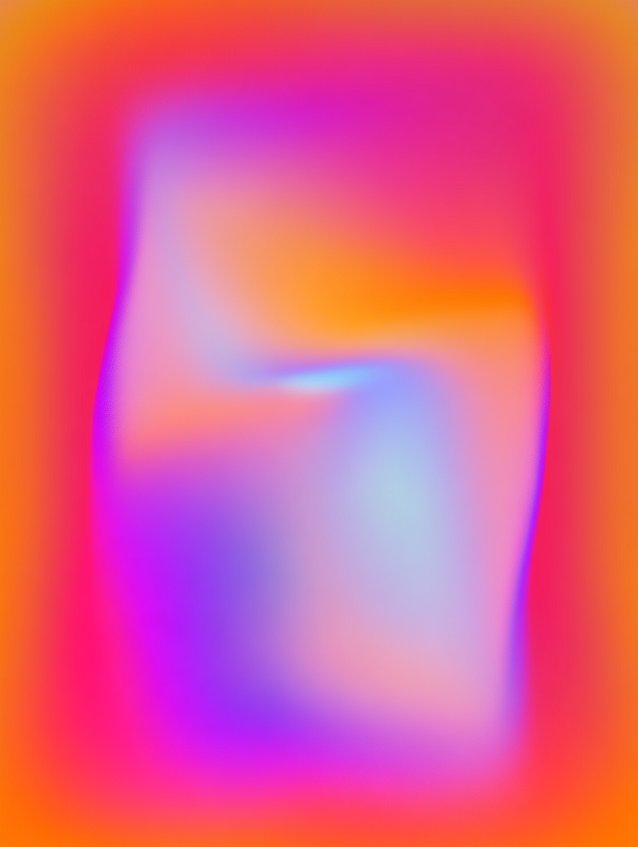 Vivid Neon Glow  - Framed Canvas Art - And A Little More