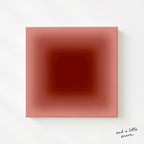 Terracotta Wall Art Print, Rust Red Gradient Poster, Warm Minimalist Decor