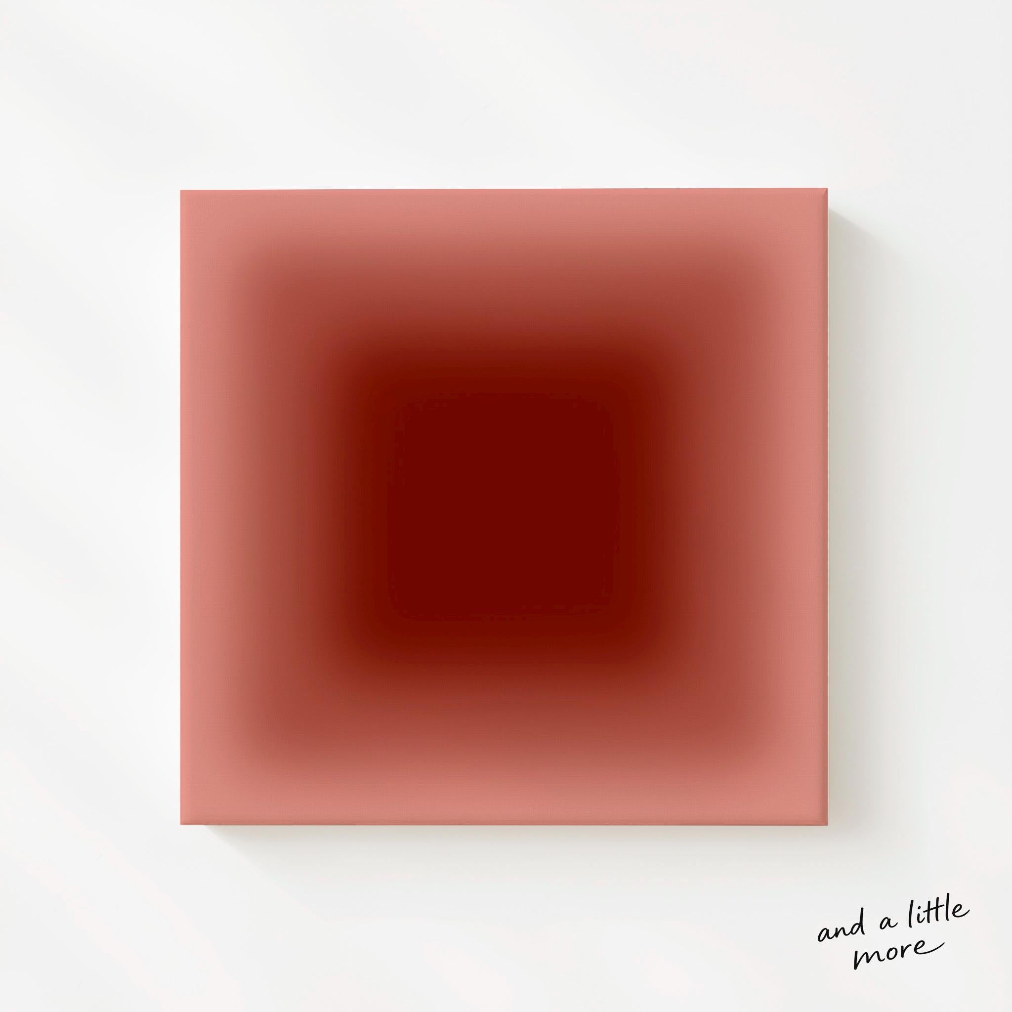 Terracotta Wall Art Print, Rust Red Gradient Poster, Warm Minimalist Decor