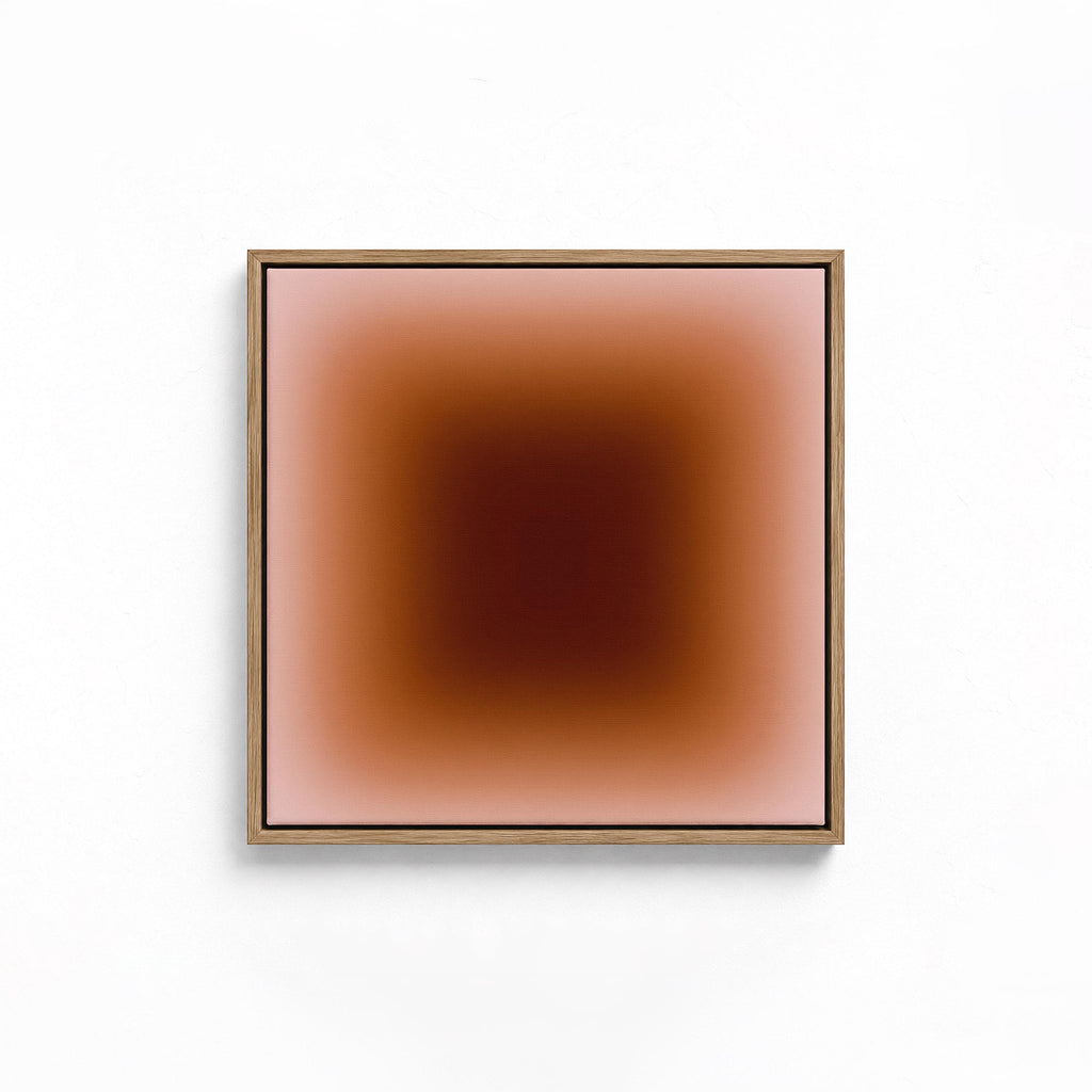 Warm Brown Terracotta Gradient Print