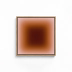 Warm Brown Terracotta Gradient Print
