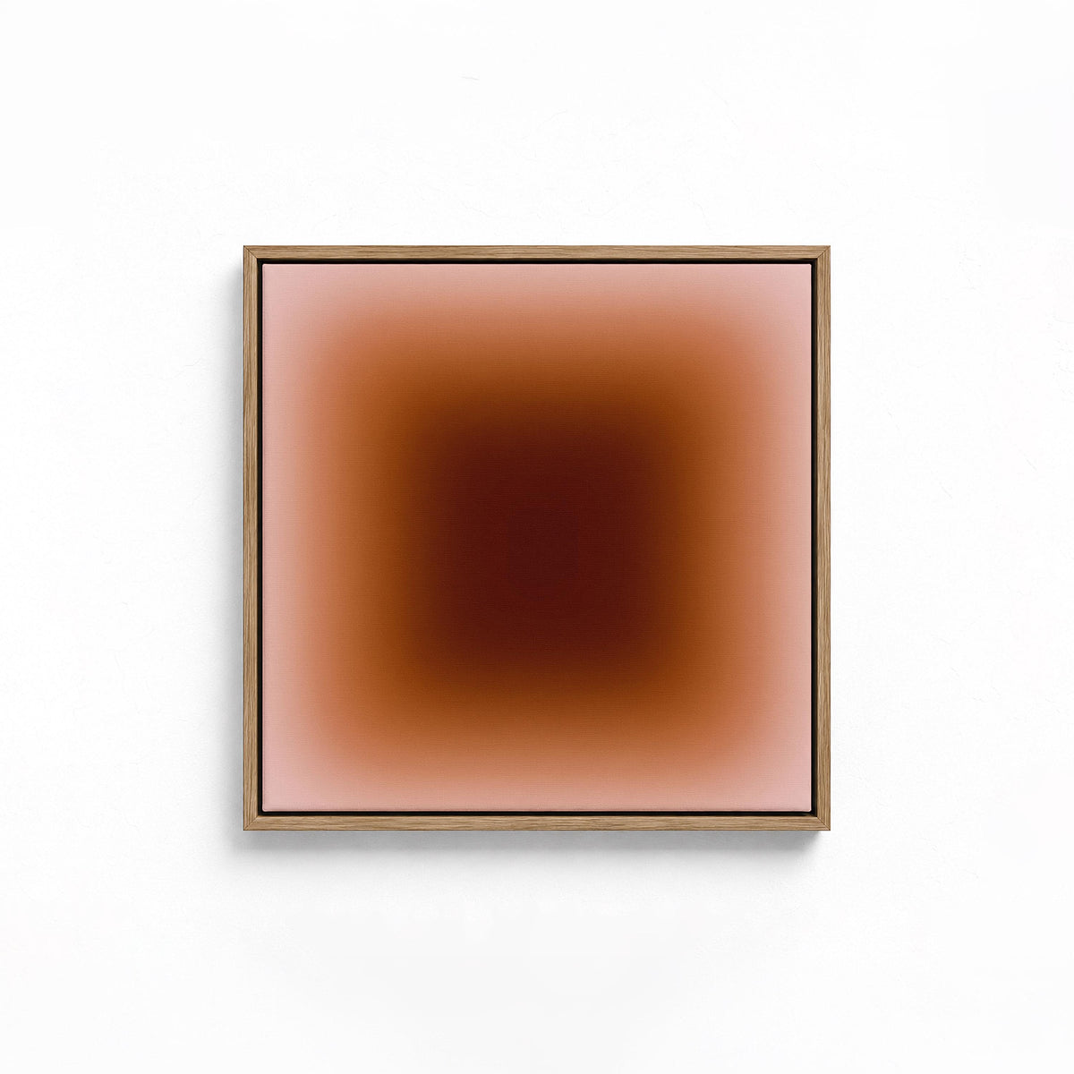 Warm Brown Terracotta Gradient Print