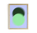 Green Gradient Abstract Art Print, Soft Blur Minimal Wall Decor, Modern Square Artwork