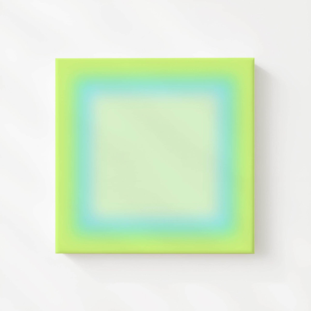 Neon Green Gradient Wall Art, Bright Abstract Print, Modern Color Decor