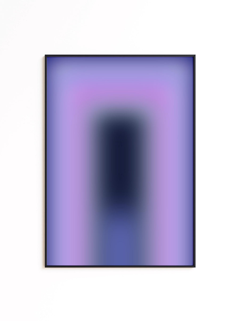 Purple Gradient Art Print, Lavender Blue Abstract Poster, Modern Wall Decor