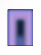 Purple Gradient Art Print, Lavender Blue Abstract Poster, Modern Wall Decor