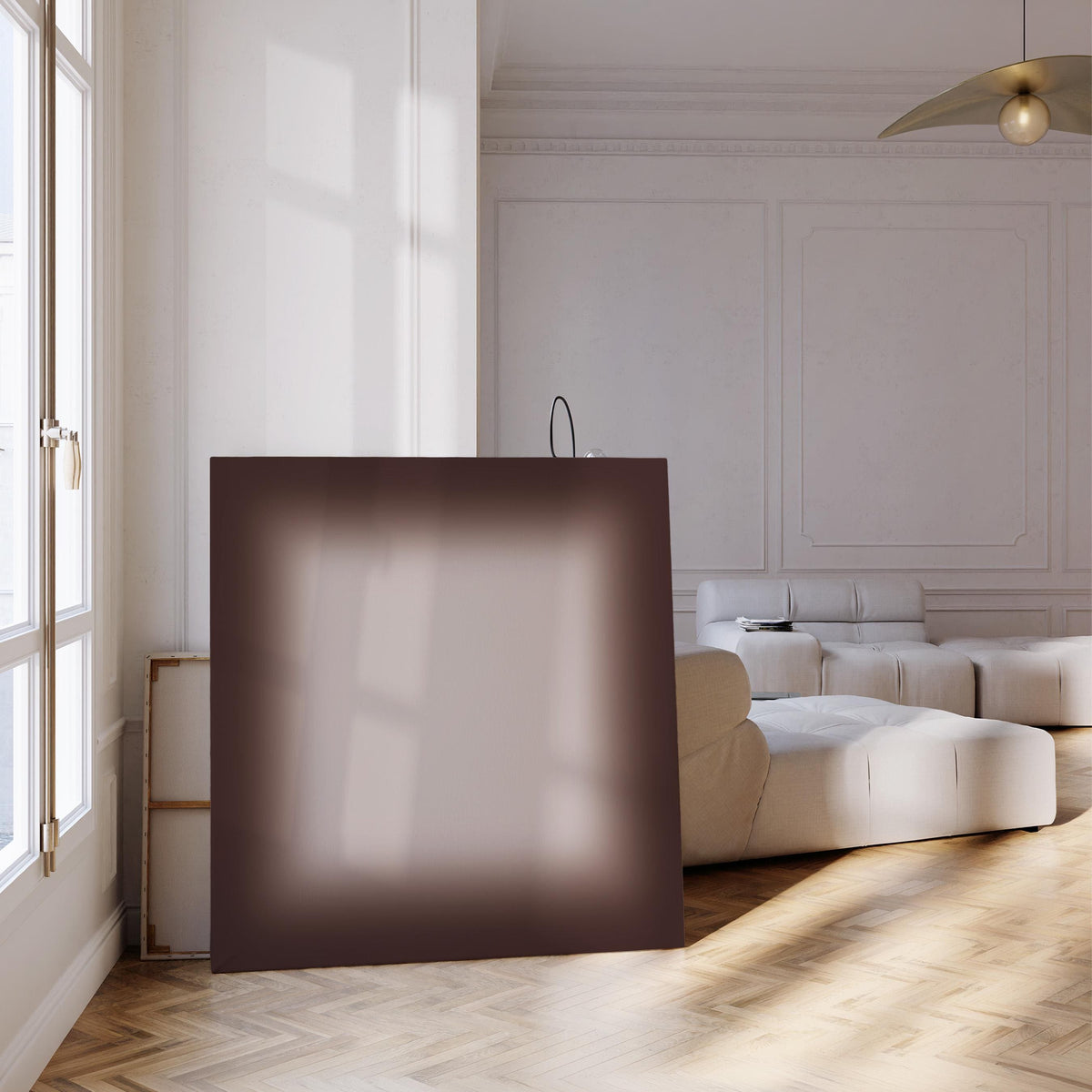Brown Gradient Wall Art, Neutral Beige Print, Minimalist Color Field Art, Modern Calm Decor