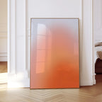 Lilac Peach Sunset Gradient Wall Art, Aura Glow Poster, Dreamy Minimal Abstract Print