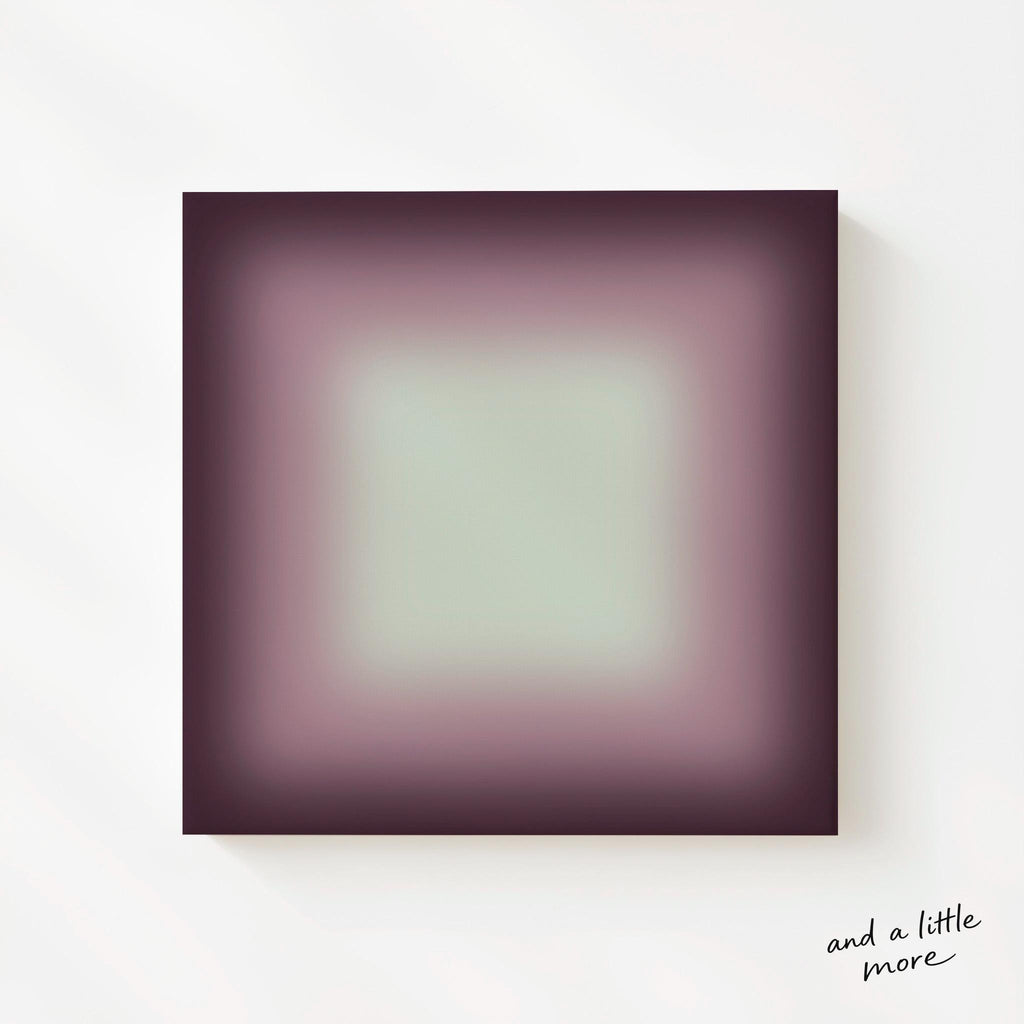 Purple Framed Wall Art, Dark Violet Gradient Print, Moody Lavender Canvas Print, Fall Art