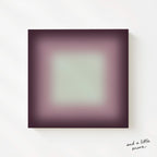 Purple Framed Wall Art, Dark Violet Gradient Print, Moody Lavender Canvas Print, Fall Art