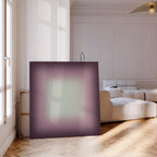 Purple Framed Wall Art, Dark Violet Gradient Print, Moody Lavender Canvas Print, Fall Art