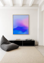 Blue Purple Gradient Wall Art Printable, Abstract Ocean Inspired Poster, Minimalist Calm Decor, Modern Aesthetic Print