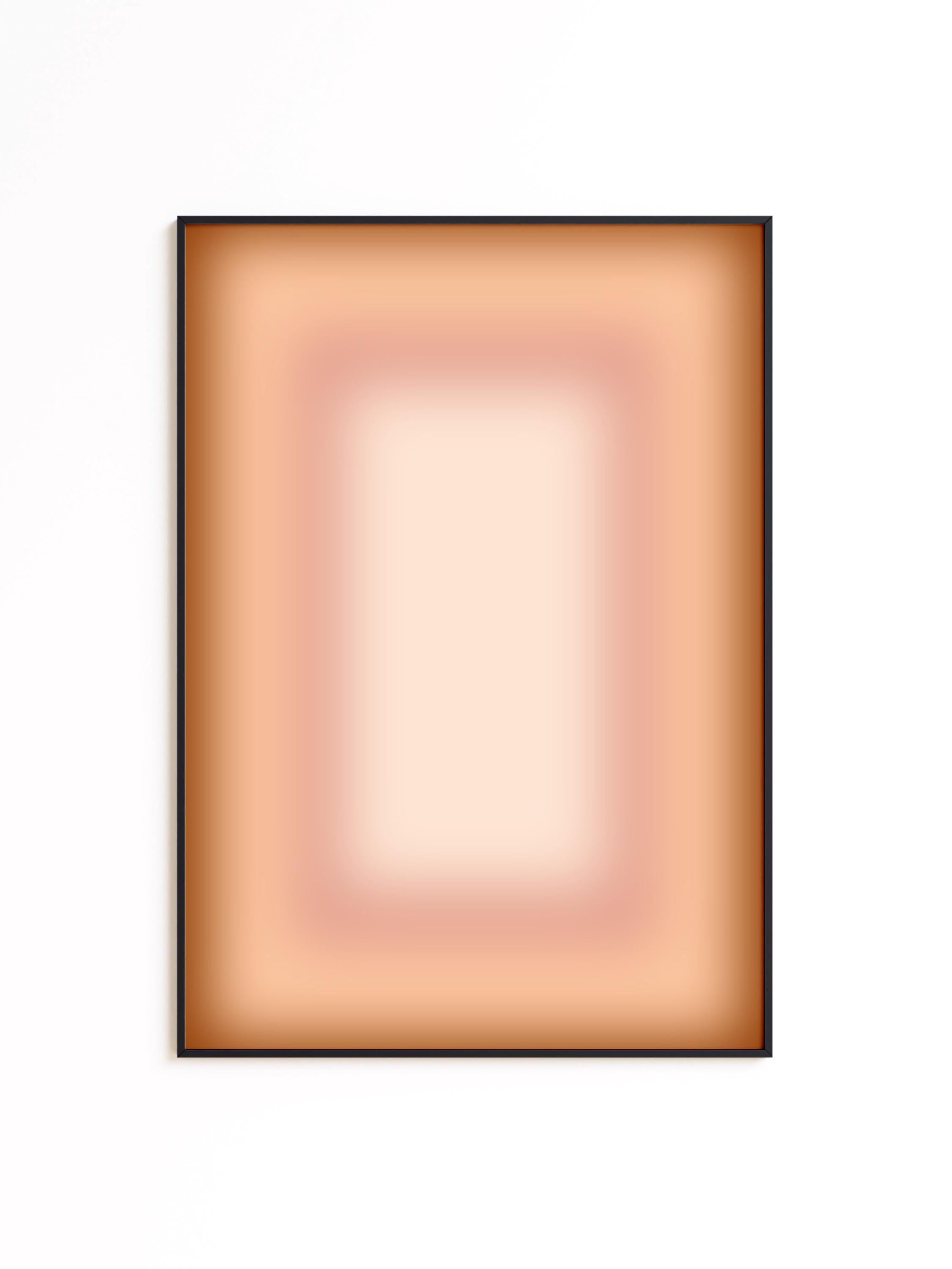 Beige Gradient Abstract Wall Art, Minimalist Ombre Poster (Digital Print)