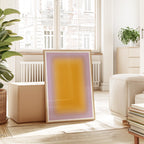 Yellow Gradient Wall Art Print, Minimalist Ombre Poster, Warm Abstract Printable
