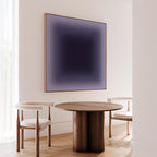 Deep Navy Purple Gradient Wall Art