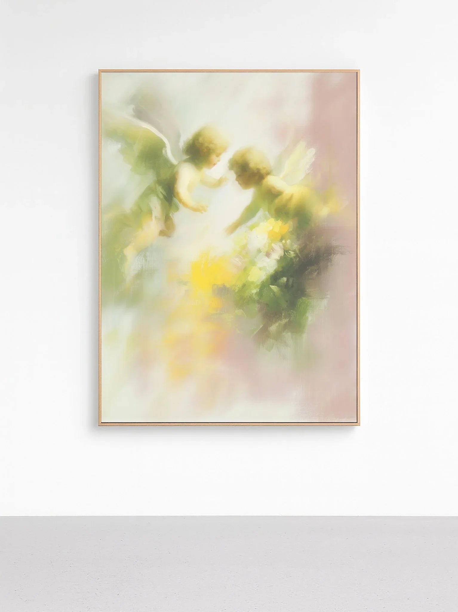 Garden in Green - Angel Art Print canvas wall art – And A Little More