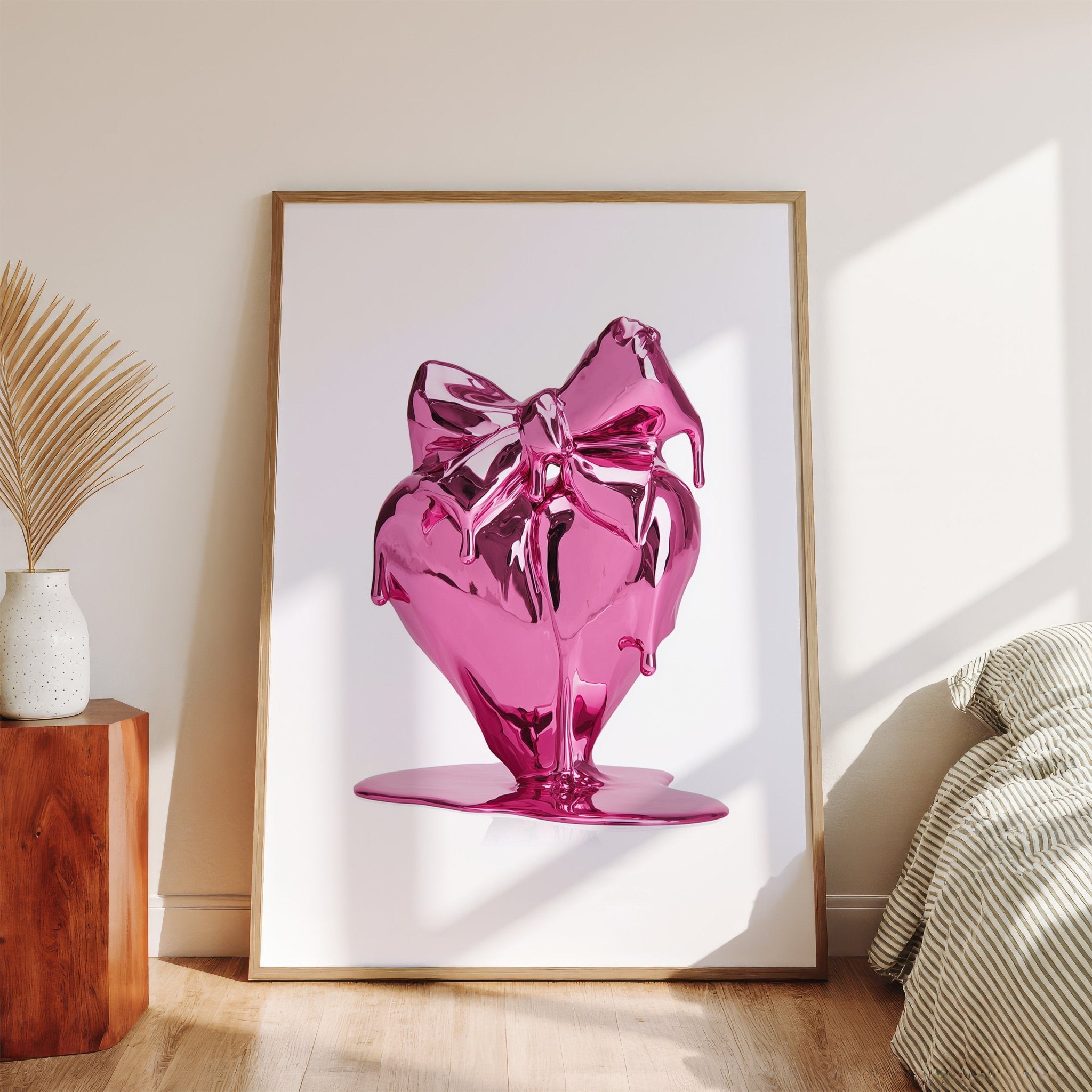 Glossy Gift Heart - Pop Art Print canvas wall art – And A Little More