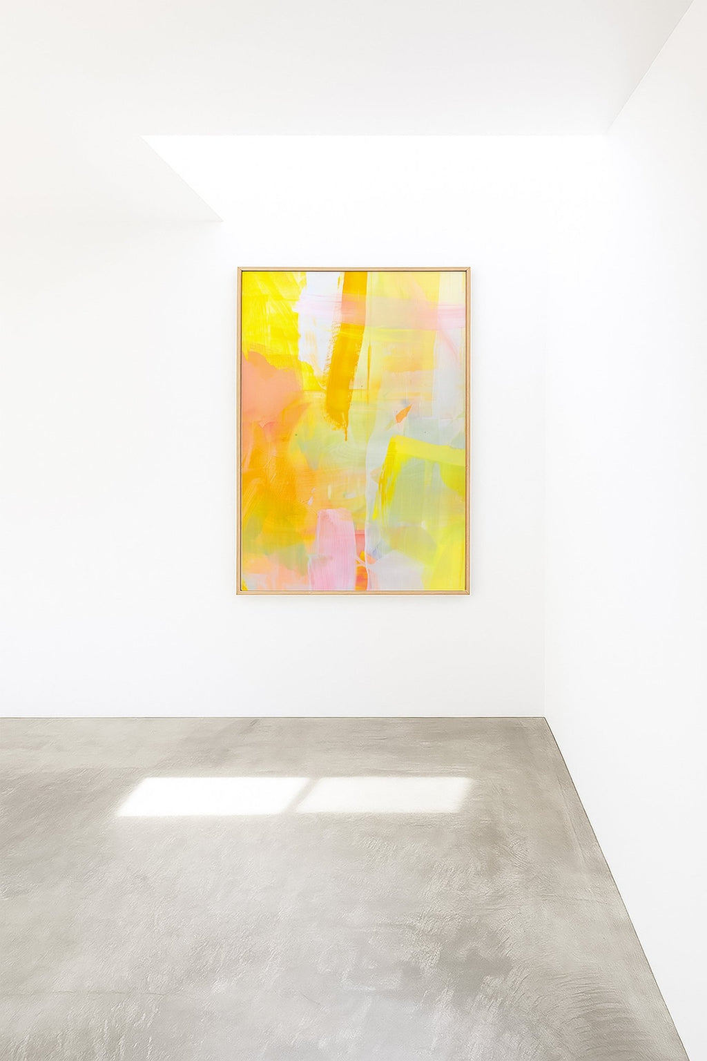 Golden Haze Abstract - Framed Canvas canvas wall art – And A Little More