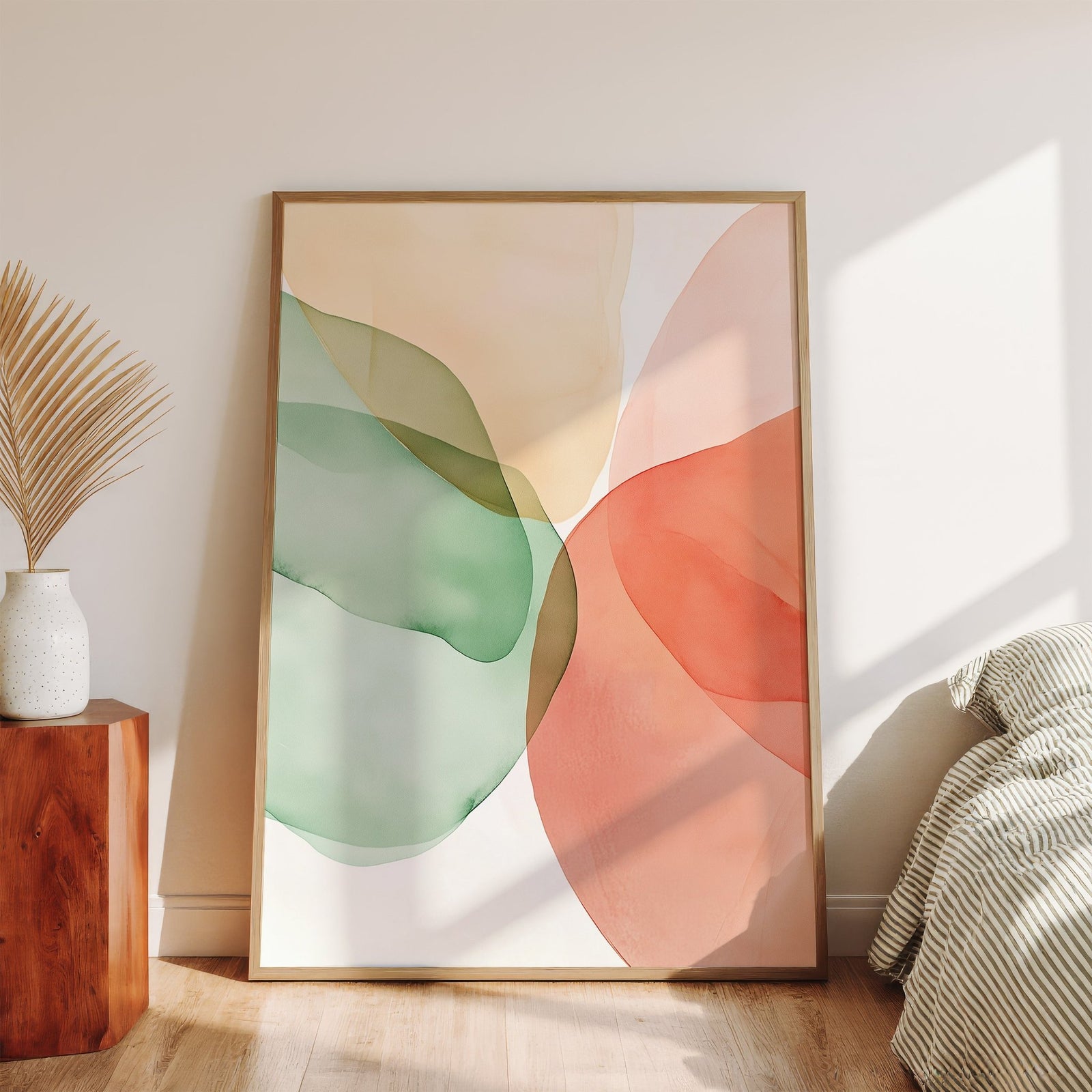 Golden Mist Abstract - Framed Canvas canvas wall art – And A Little More