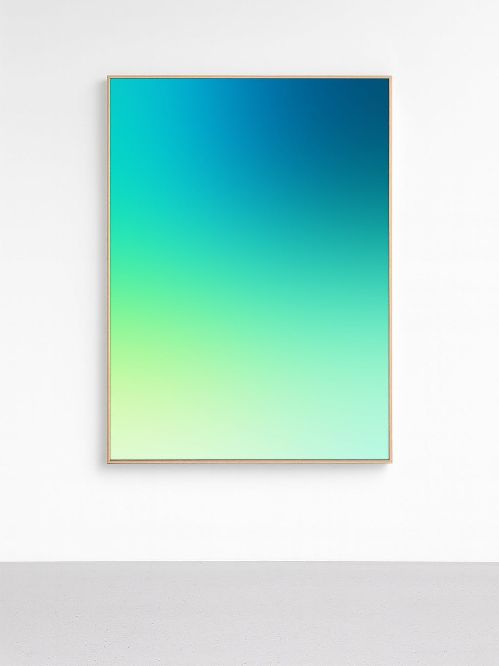 Green Blue Gradient Art canvas wall art – And A Little More