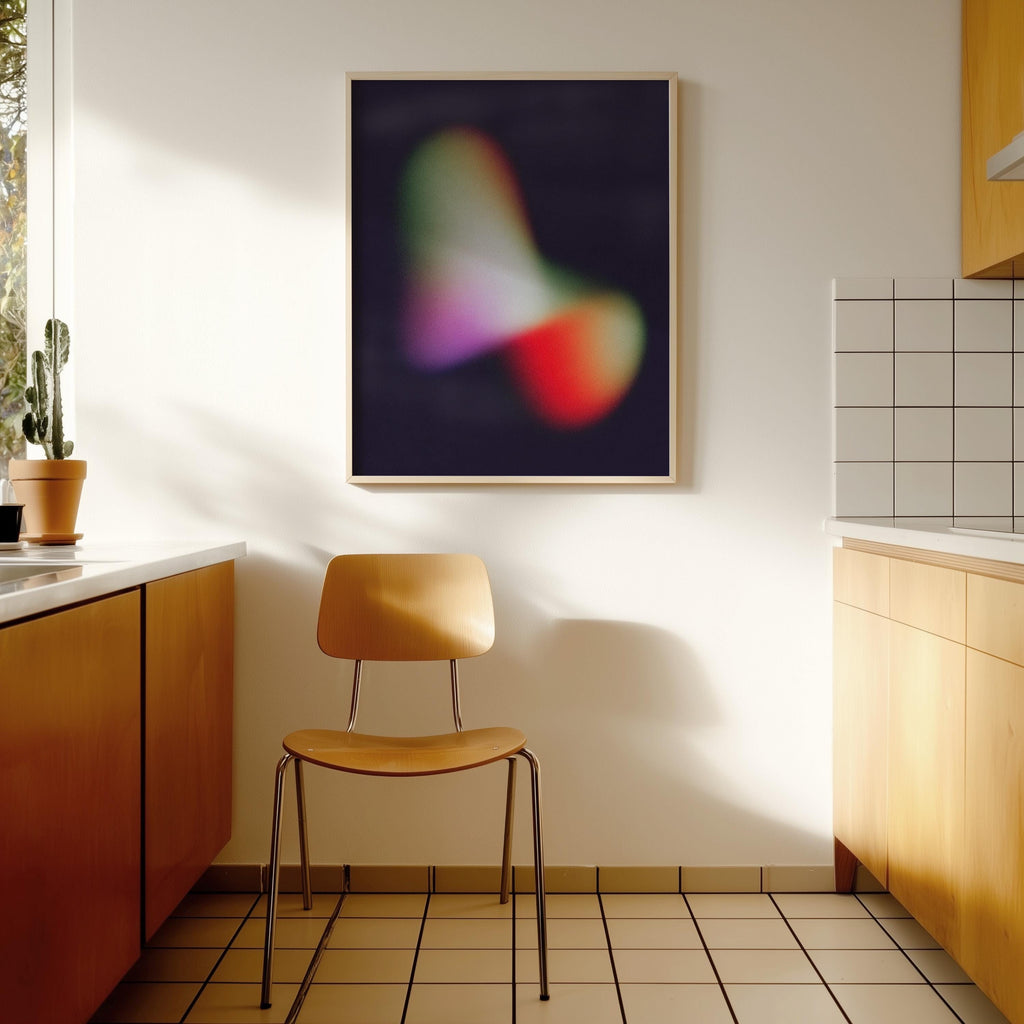 Luminous Organic Abstract Art Print for Modern Wall Decor