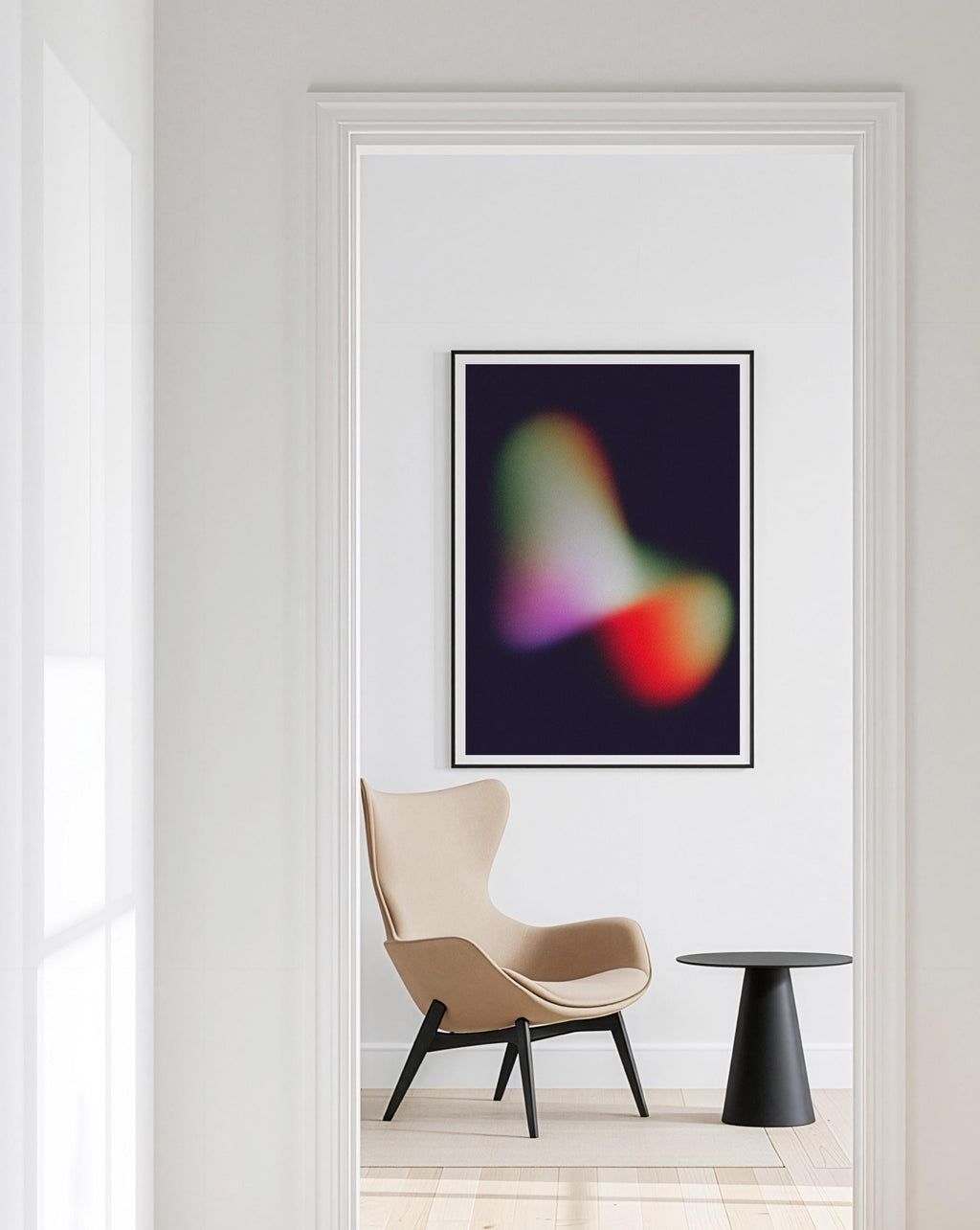 Luminous Organic Abstract Art Print for Modern Wall Decor