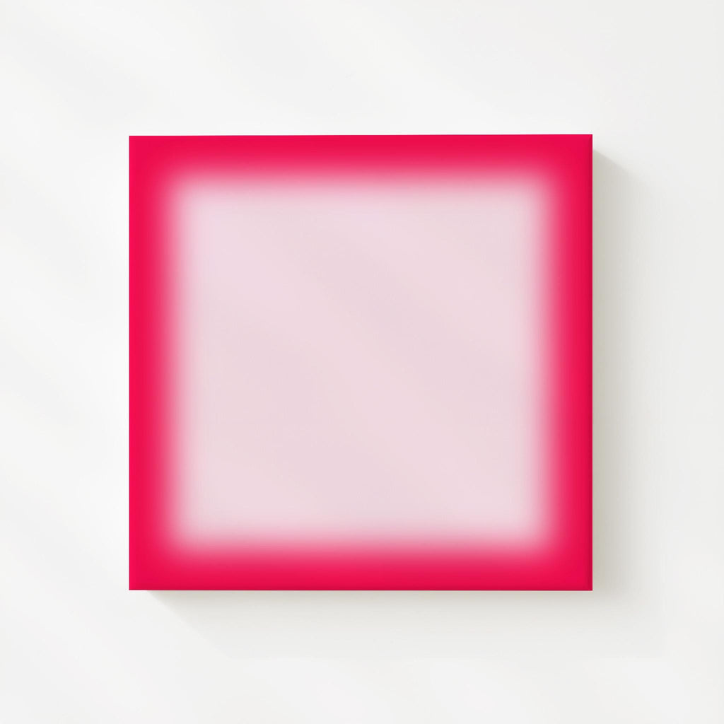 Hot Pink Gradient Abstract Art Print for Bold Modern Decor