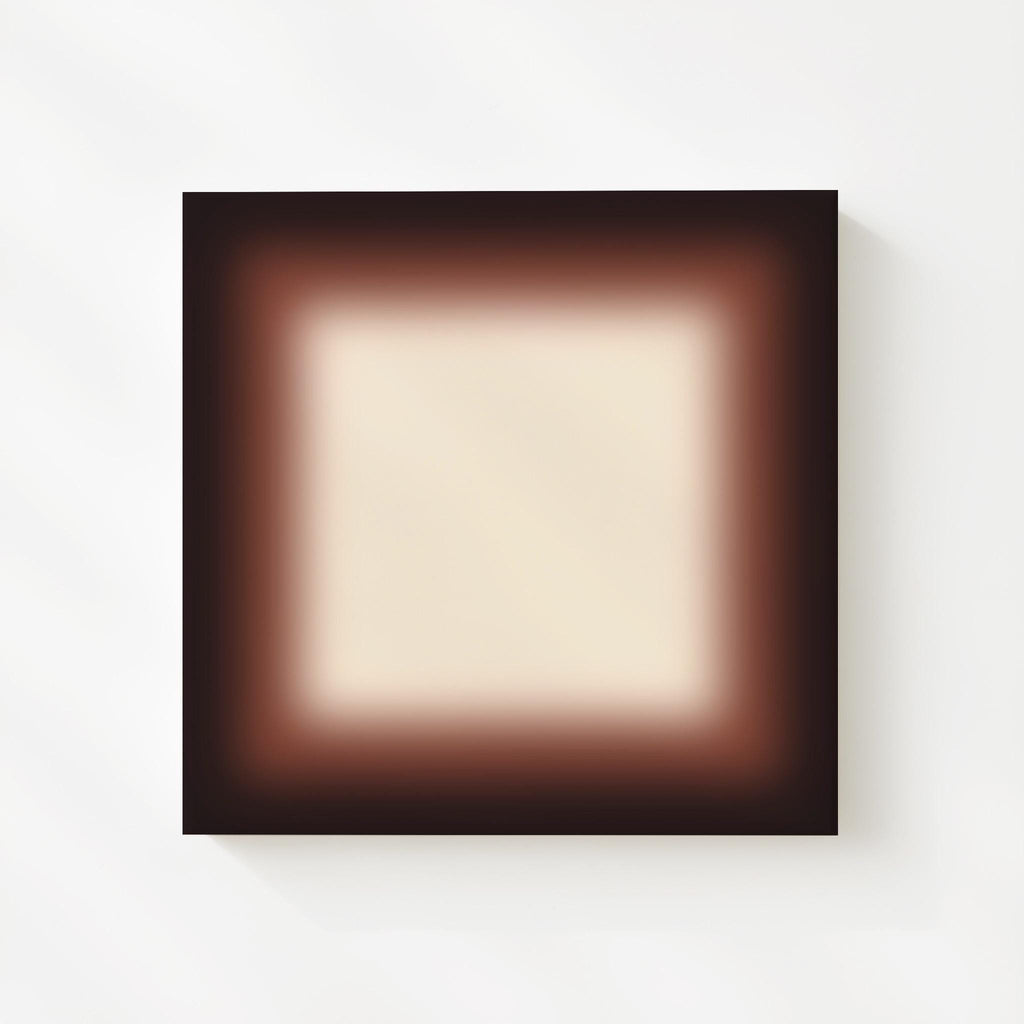 Dark Chocolate Frame Abstract Art Print for Neutral Modern Decor