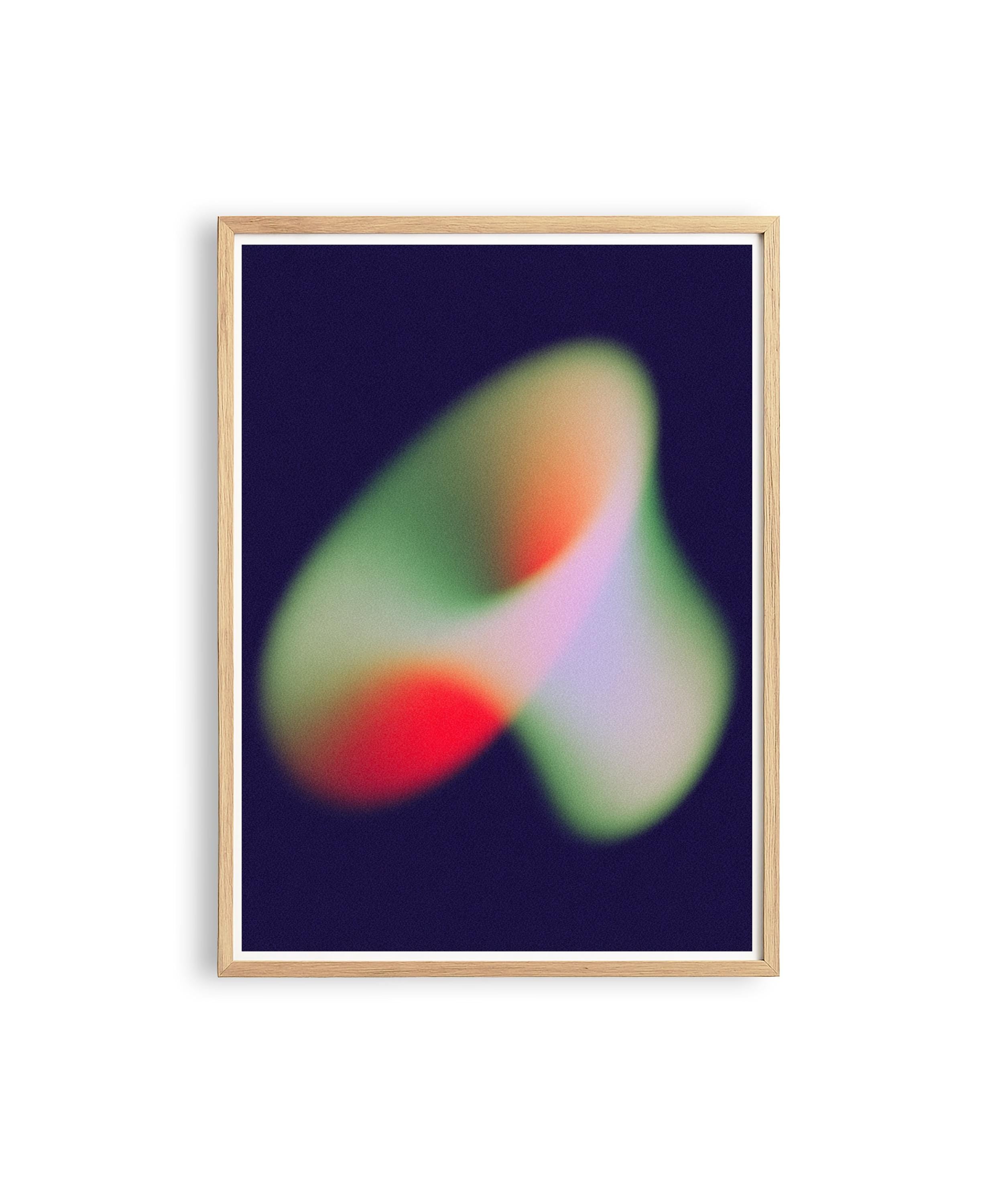 Aurora Glow Abstract Art Print for Modern Wall Decor