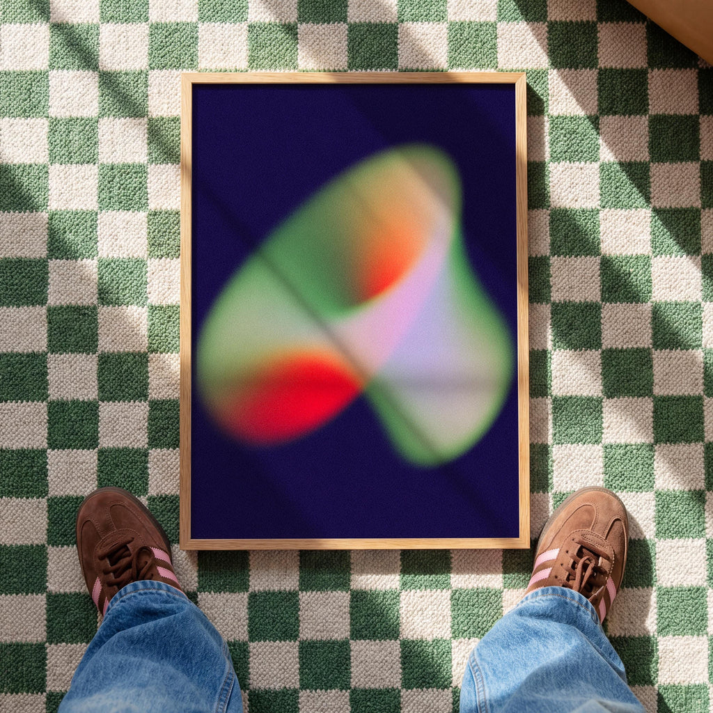 Aurora Glow Abstract Art Print for Modern Wall Decor